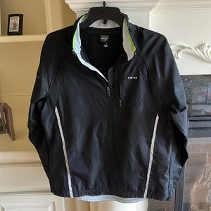 Mens Jacket Lightweight pullover Small Hind Black